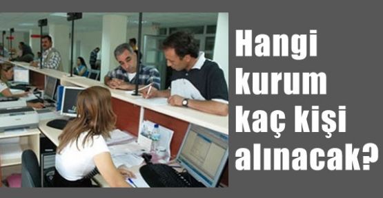 2013 Yılında 47 bin Personel Alınacak