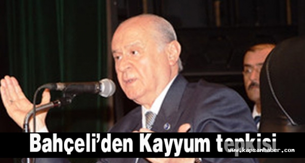 Bahçeli, Kayyum Atamasına Tepki Gösterdi