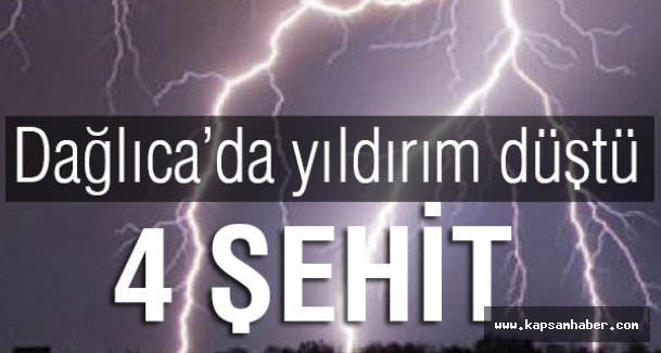 Dağlıca'ya yıldırım düştü 4 şehit 11 yaralı