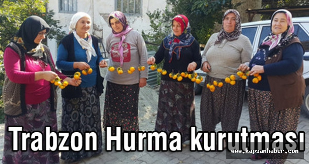 Muhteşem Trabzon hurması kurutması