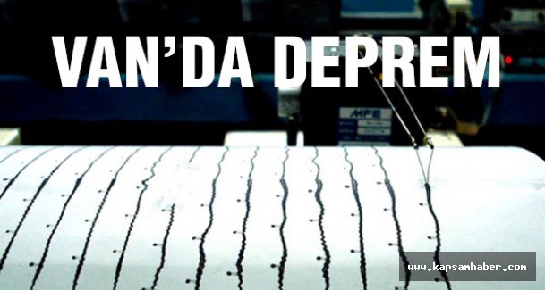 Van'da Deprem...