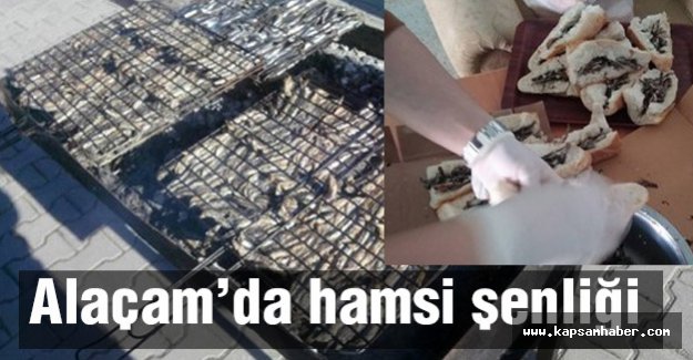 Alaçam'da hamsi şöleni