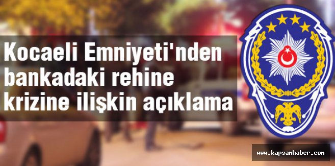 Bankadaki rehine krizine ilişkin açıklama...