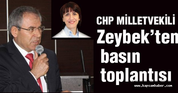CHP'li Zeybek'ten Basın Toplantısı