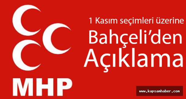 Devlet Bahçeli'den Açıklama!