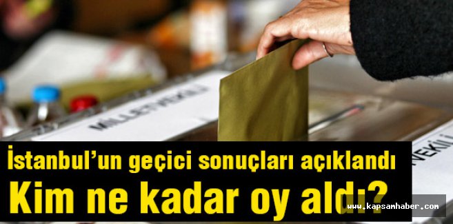 İstanbul İl Seçim Kurulu Seçim Sonuçlarını Açıkladı