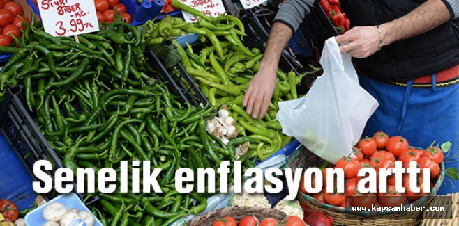 Senelik enflasyon arttı