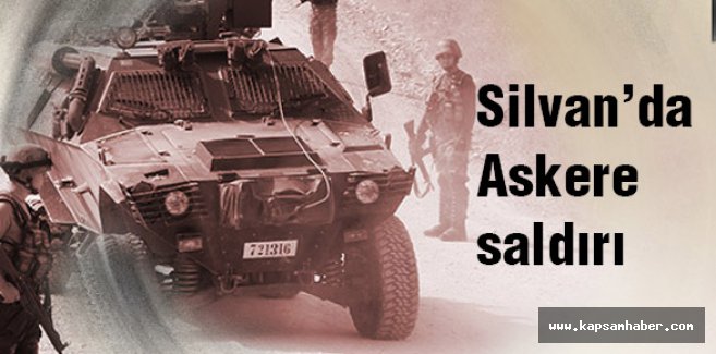 Silvan’da askerlere saldırı