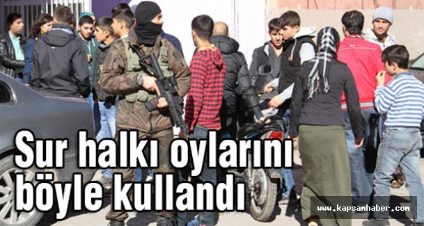 Sur halkı oylarını böyle kullanıyor
