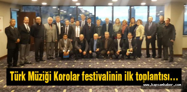 Türk Müziği Korolar festivalinin ilk toplantısı...
