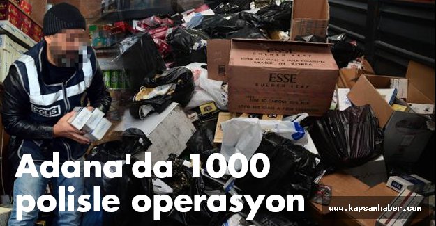 Adana'da 1000 polisle operasyon