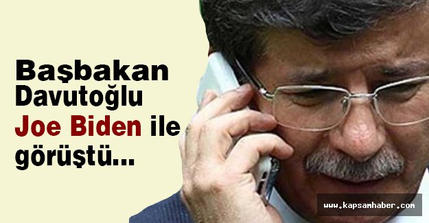 Başbakan Davutoğlu, Joe Biden ile görüştü