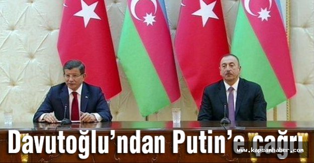 Başbakan Davutoğlu Putin'e Çağrıda Bulundu