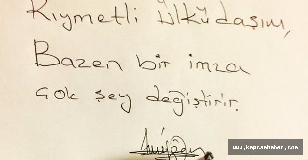 Bazen Bir İmza Çok Şey Değiştirir...