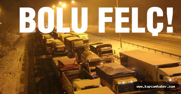 Bolu Dağı'nda Kar Trafiği Felç Etti