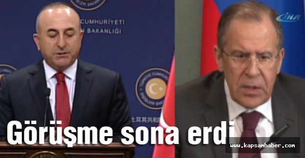 Çavuşoğlu Lavrov görüşmesi sona erdi