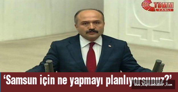 Erhan Usta'dan Samsun İçin Soru Önergesi