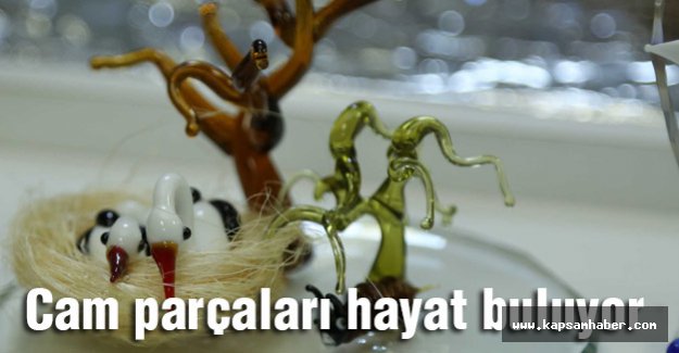 İlkadım'da cam parçaları sanata dönüşüyor...