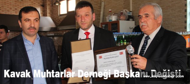 Kavak Muhtarlar Derneği Başkanı Değişti