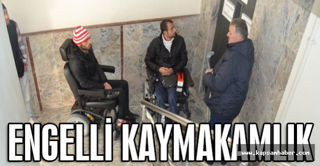 Samsun'da Engelli kaymakamlık