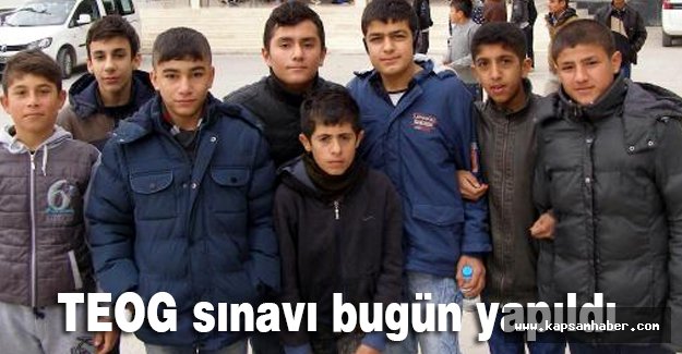 TEOG sınavı bugün yapıldı