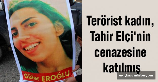 Terörist kadın, Tahir Elçi'nin cenazesine katılmış