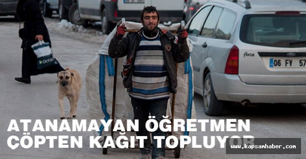 Atanamayan Öğretmen Çöpten Kağıt Topluyor