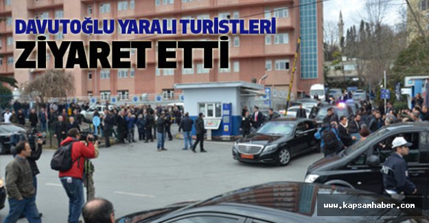 Başbakan Davutoğlu Yaralı Turistleri Ziyaret Etti