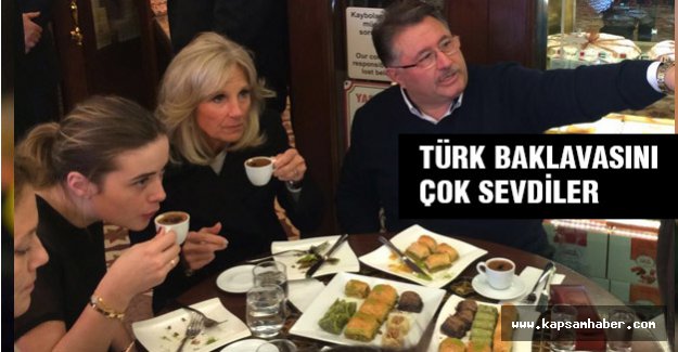 Biden eşi Jill Biden 40 kilo baklava götürmüş