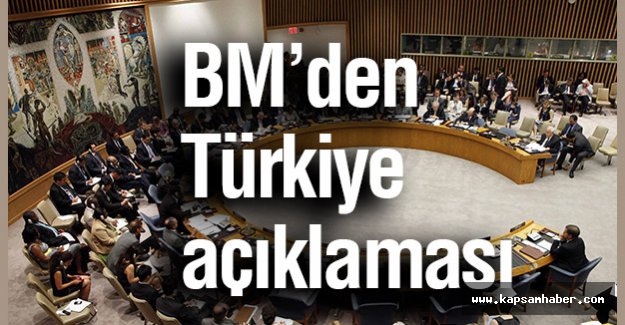 BM'den Türkiye Açıklaması