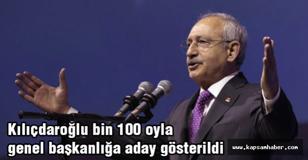CHP Kurultayında çarşaf liste...