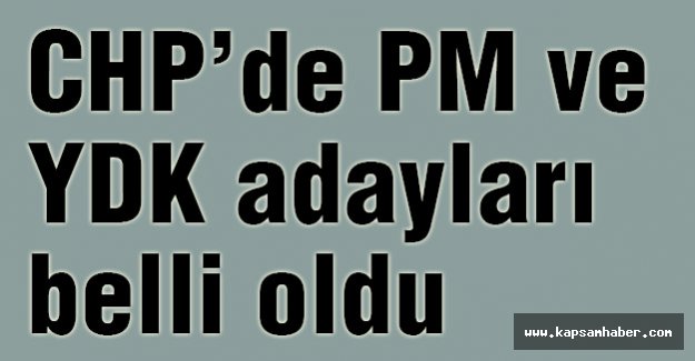 CHP PM ve YDK üyeleri seçiliyor...