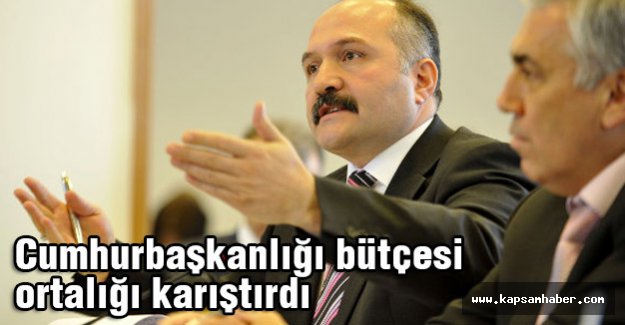 Cumhurbaşkanlığı bütçesi ortalığı karıştırdı