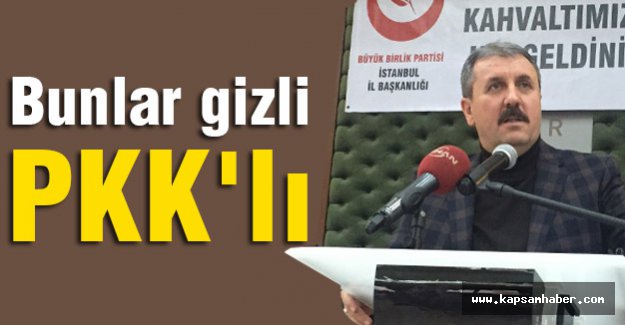 Destici: Bunlar gizli PKK'lı