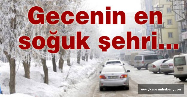 Gecenin en soğuk şehri...