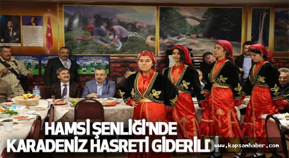 Hamsi Şenliği'nde Karadeniz Hasreti Giderildi