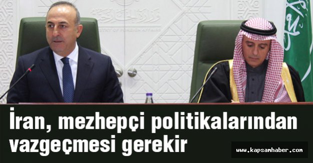 İran, mezhepçi politikalarından vazgeçmesi gerekir
