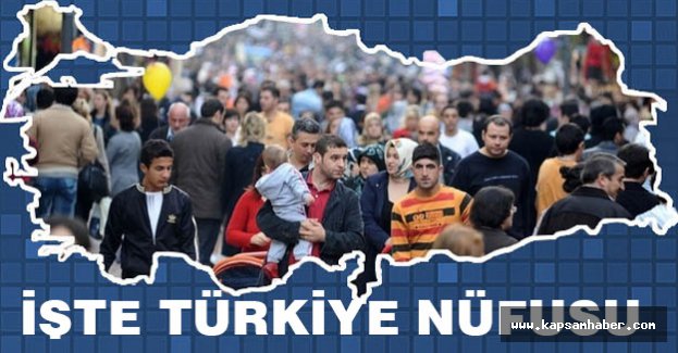 İşte Türkiye Nüfusu...