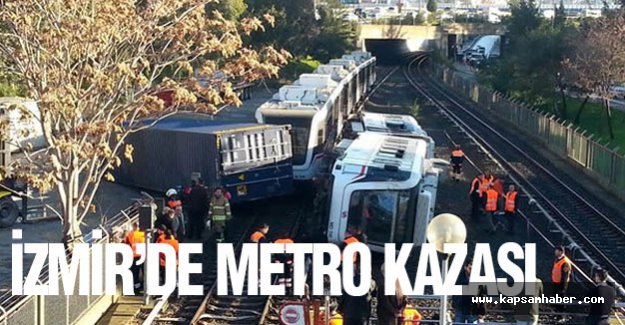 İzmir'de metro kazası