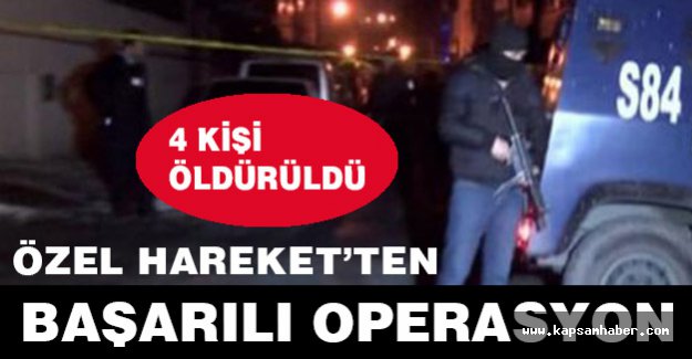 Kızıltepe'de 4 Terörist Öldürüldü