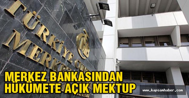 Merkez Bankası'ndan hükümete açık mektup
