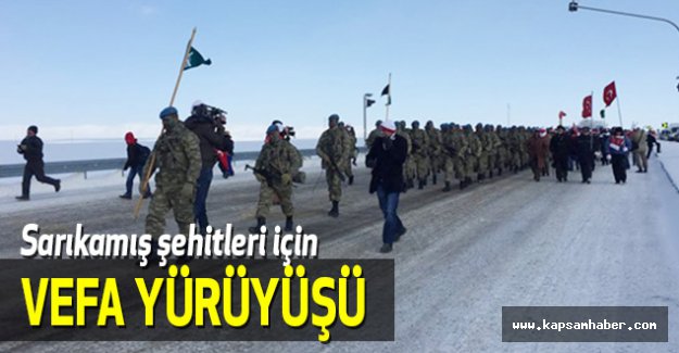 Sarıkamış Şehitleri için Eksi 16 Derecede Vefa Yürüyüşü