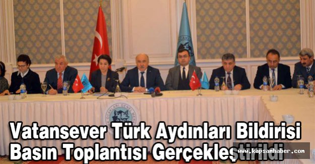 Türk Aydınları Bildirisi Basın Toplantısı