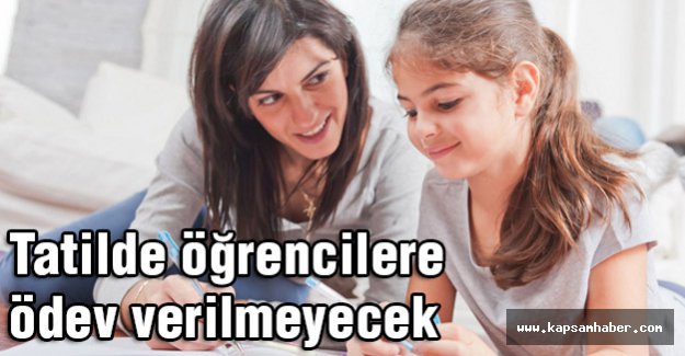 Yarıyıl tatilinde öğrencilere ödev yok