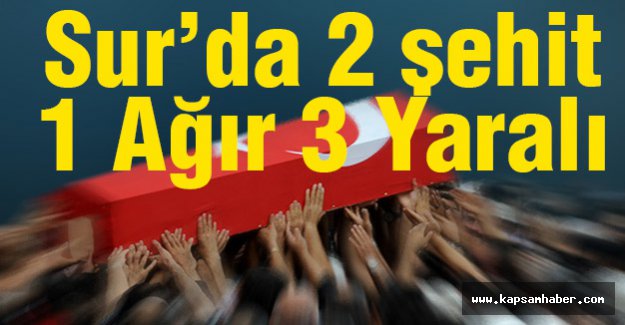 2 Askerimiz Şehit Edildi. 1 Ağır 3 Yaralımız Var