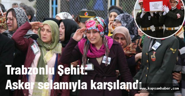 Acılı Aile evlatlarını asker selamıyla karşıladı