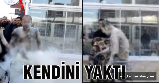Antalya'da Bir Vatandaş Kendini Yaktı
