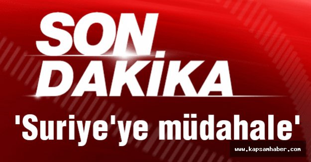 Başbakan'dan 'Suriye'ye müdahale' sinyali