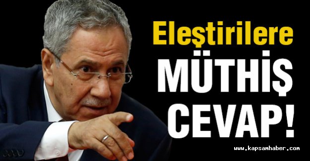 Bülent Arınç'tan Eleştirilere Müthiş Cevap!