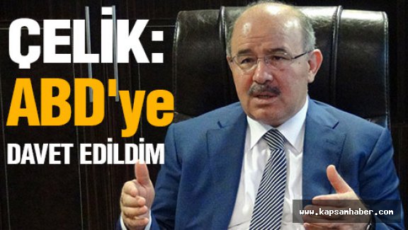 Çelik: ABD'ye davet edildim...